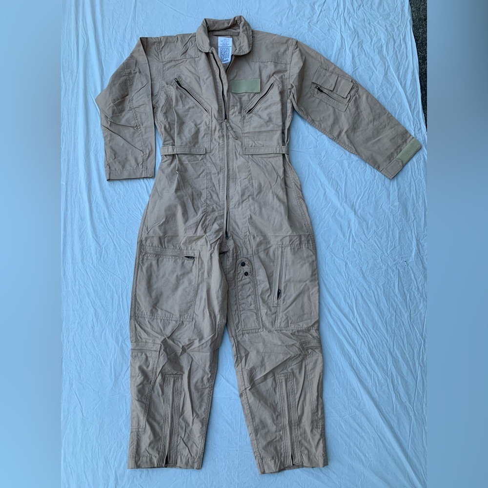 Vintage Flyers Khaki Flyers Coveralls Jumpsuit Top Gun